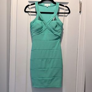 Honey & Rosie teal bodycon dress